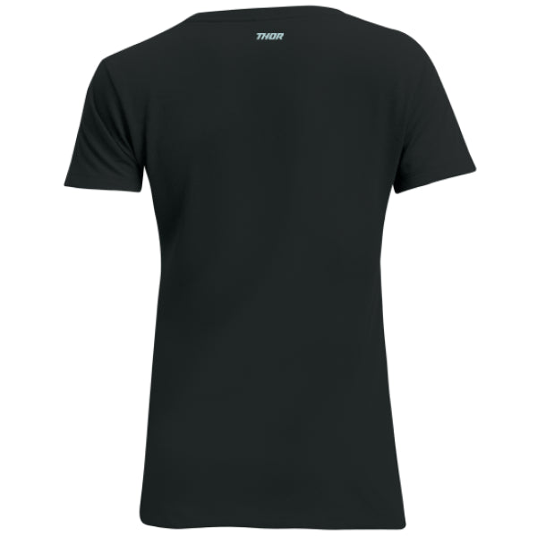 T-Shirt Cablier Femme noir, de dos