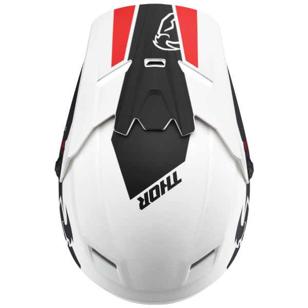 Casque Sector Split Junior blanc noir, en haut