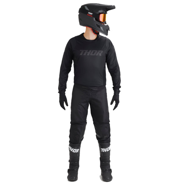 Pantalon de Motocross Pulse Blackout noir, en face