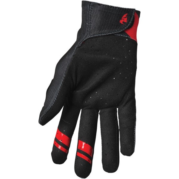 Gants de Vélo Intense Assist Rouge/Noir de l'intérieur