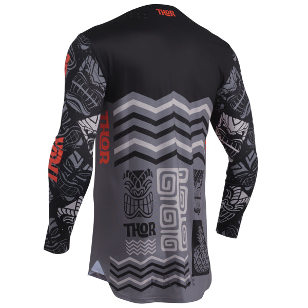 Chandail de Motocross Prime Aloha noir gris, de dos