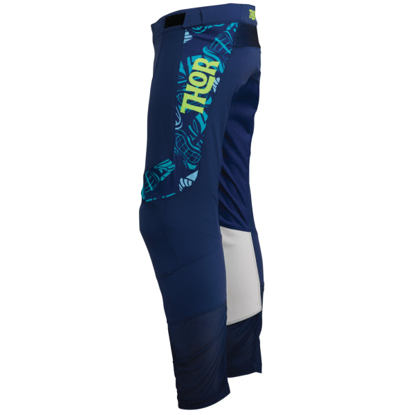 Pantalon de Motocross Aloha bleu foncé,  côté gauche