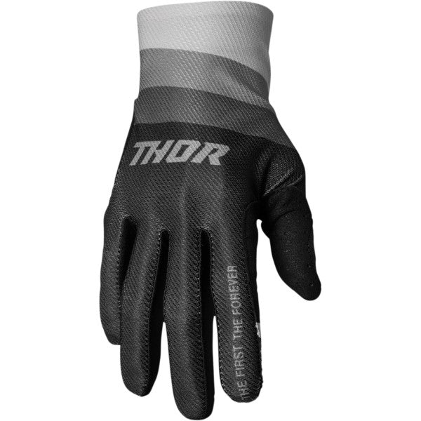 Gants de Vélo Assist React Noir/Gris de l'extérieur