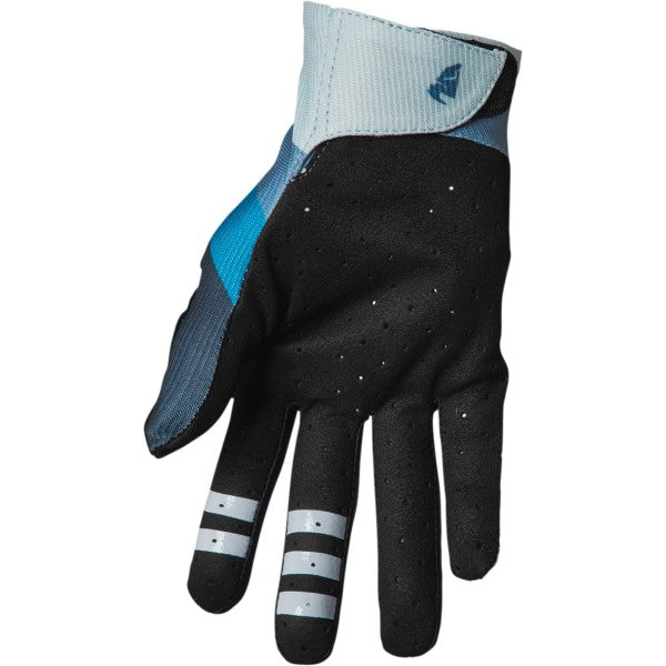 Gants de Vélo Assist React Gris/Bleu de l'intérieur