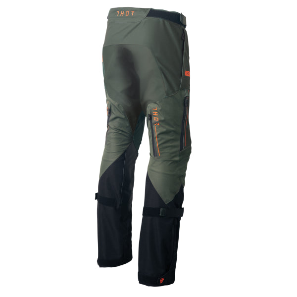 Pantalon de Motocross Range vert orange, arrière