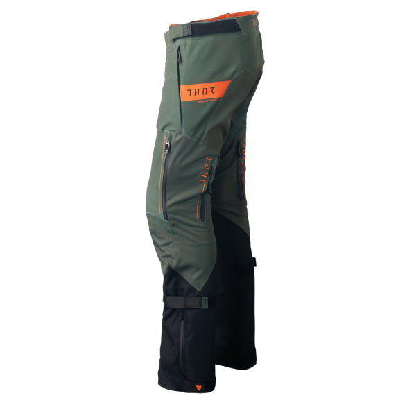 Pantalon de Motocross Range vert orange, côté gauche