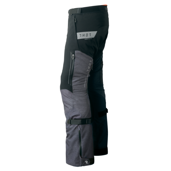 Pantalon de Motocross Range noir gris, côté gauche