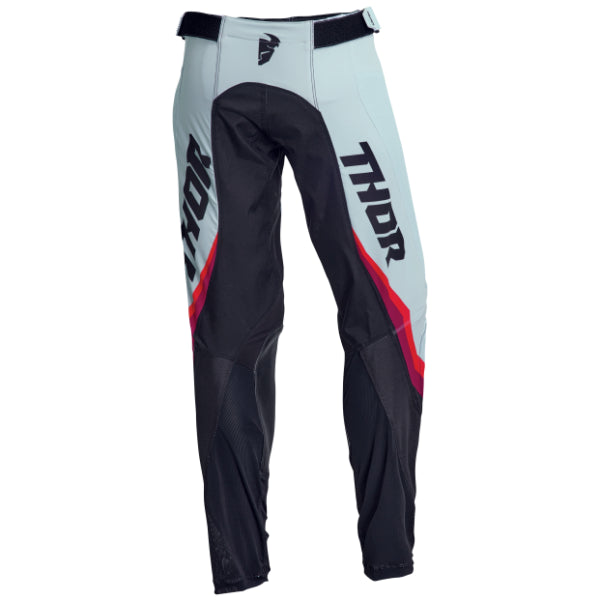 Pantalon de Motocross Pulse Rev Femme bleu blanc noir bleu, arrière