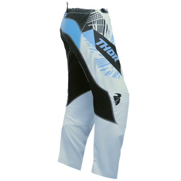 Pantalon de Motocross Split Femme bleu noir, coté droit