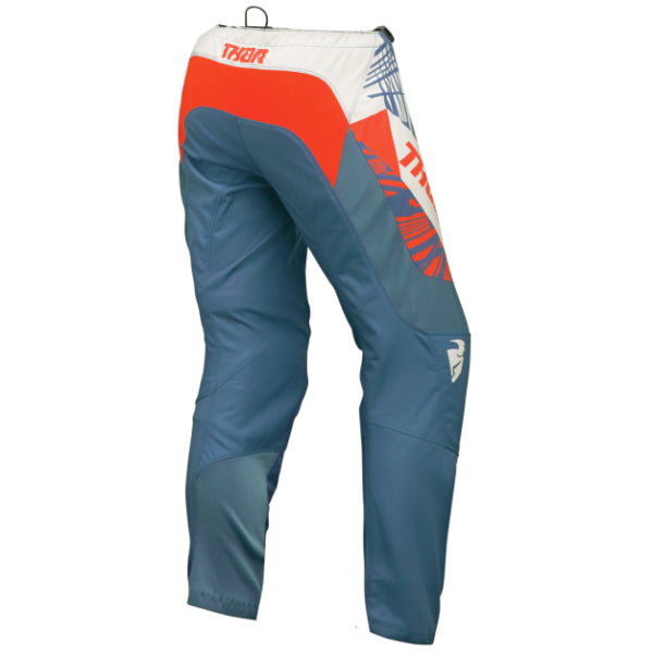 Pantalon de Motocross Split Femme bleu orange, arrière