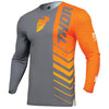 Chandail de Motocross Prime Analog grey orange, de face