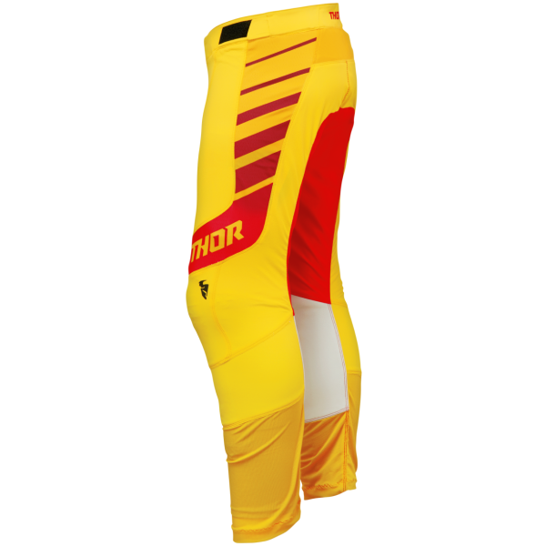 Pantalon de Motocross Prime Analog  jaune rouge, côté gauche