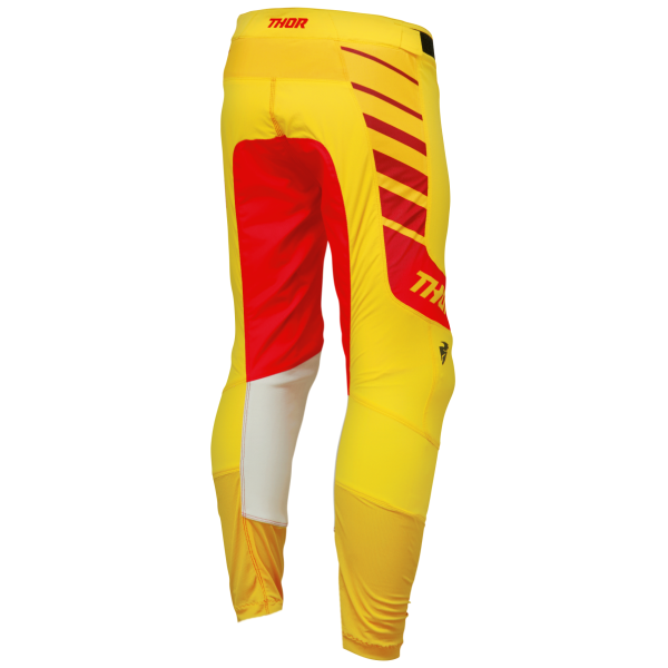 Pantalon de Motocross Prime Analog  jaune rouge, arrière