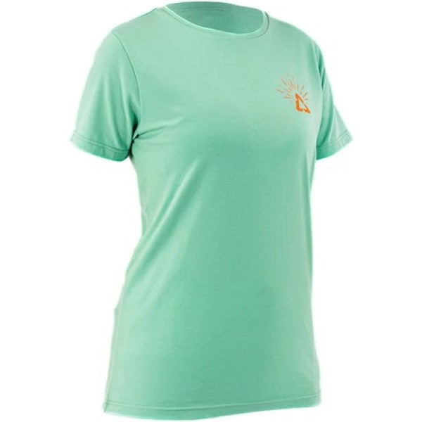 T-Shirt Core Femme Leatt Vert de face