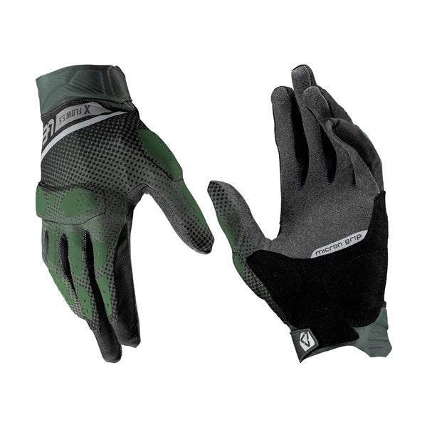 Gants de Moto ADV X-Flow 5.5 Court Noir/Vert
