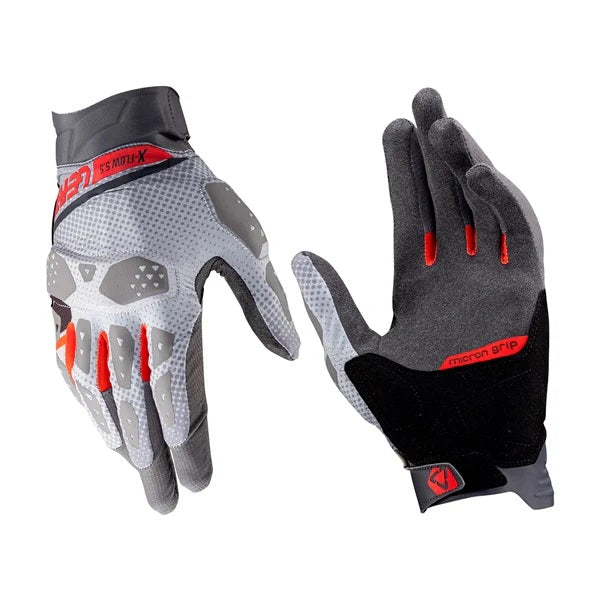 Gants de Moto ADV X-Flow 5.5 Court Gris 