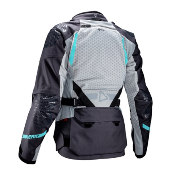 Manteau de Moto ADV Flowtour 5.5 Femme Gris, Dos