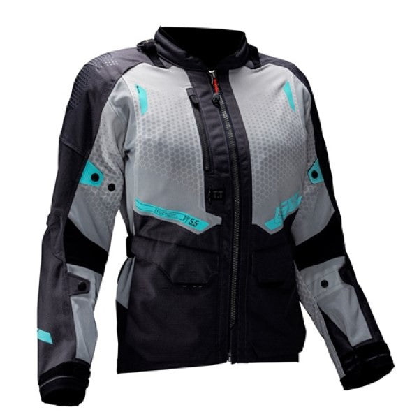 Manteau de Moto ADV Flowtour 5.5 Femme Gris, de face