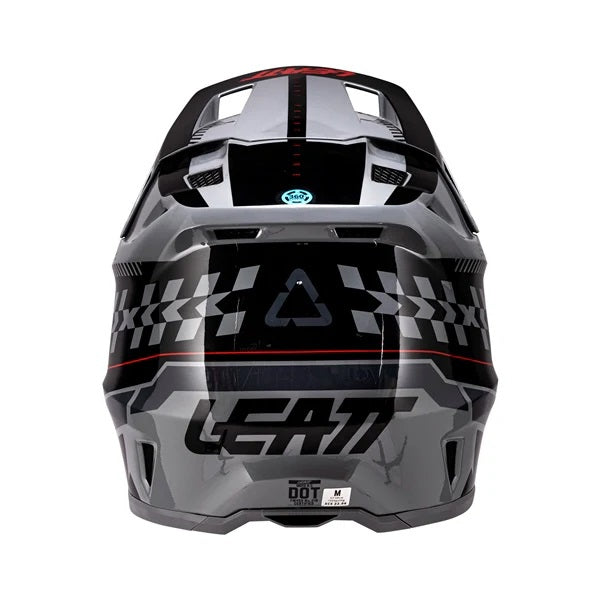 Casque de Motocross 8.5 V26 Lunette Incluse Gris, Dos