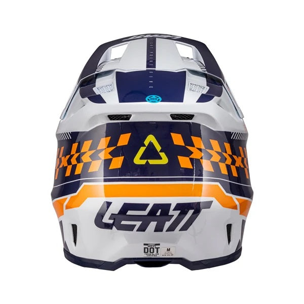 Casque de Motocross 8.5 V26 Lunette Incluse Orange, Dos