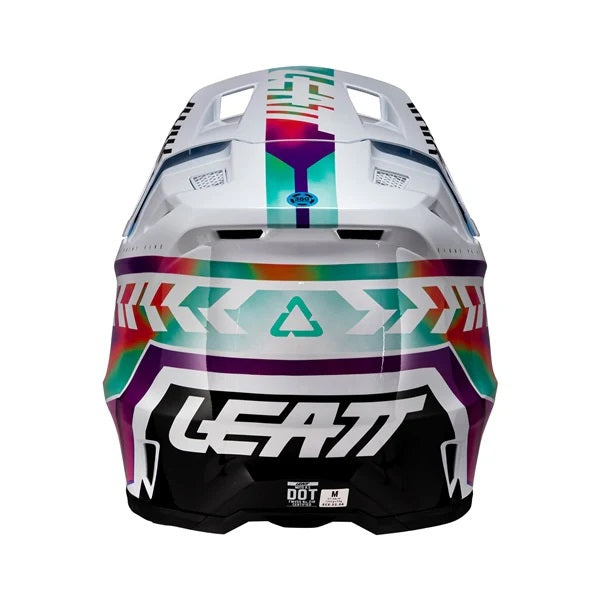 Casque de Motocross 8.5 V26 Lunette Incluse Grise/Rose, Dos