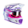 Casque de Motocross 7.5 V26 Lunette Incluse Mauve, côté droit