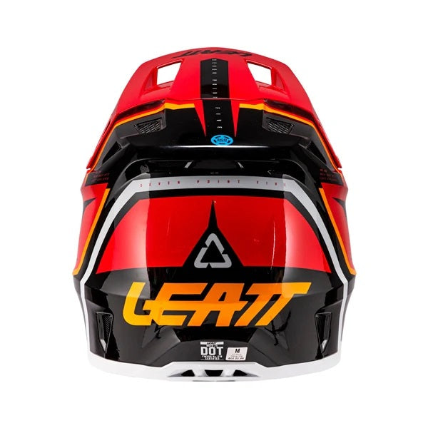 Casque de Motocross 7.5 V26 Lunette Incluse Rouge, Dos