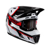 Casque de Motocross 7.5 V26 Lunette Incluse blanc/Rouge, côté droit