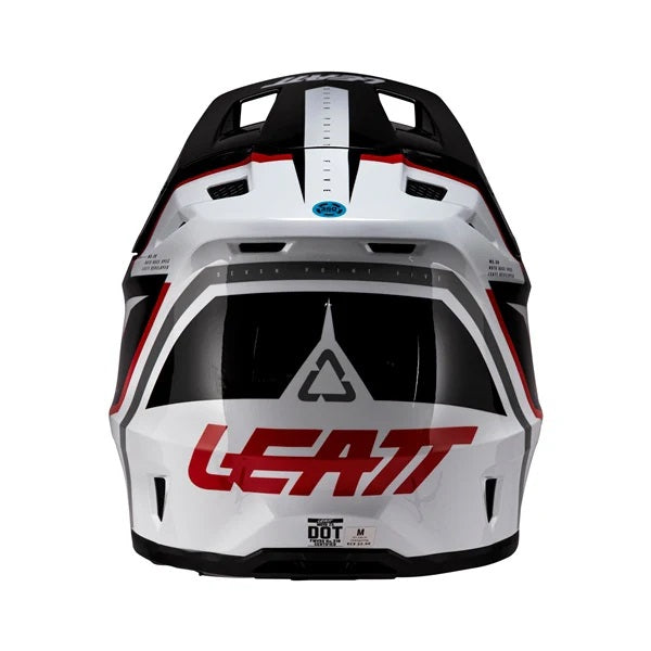 Casque de Motocross 7.5 V26 Lunette Incluse Blanc/Rouge, Dos