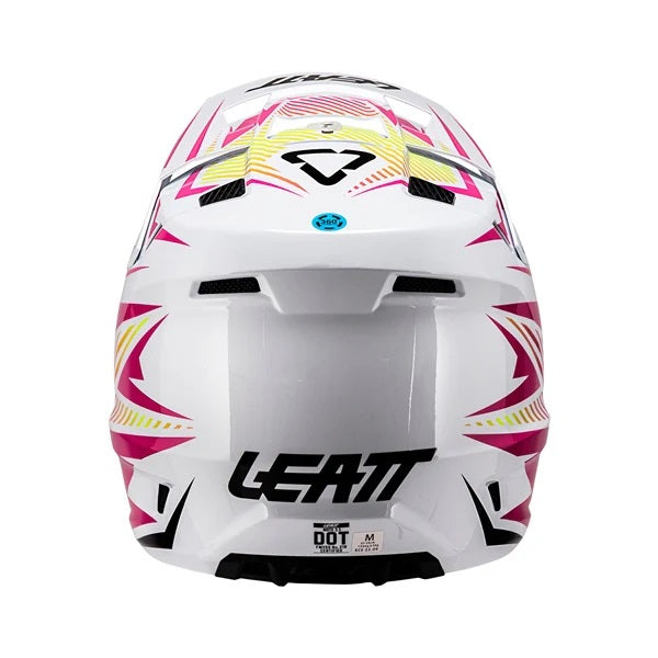 Casque de Motocross 3.5 V26 Lunette Incluse Rose, Dos