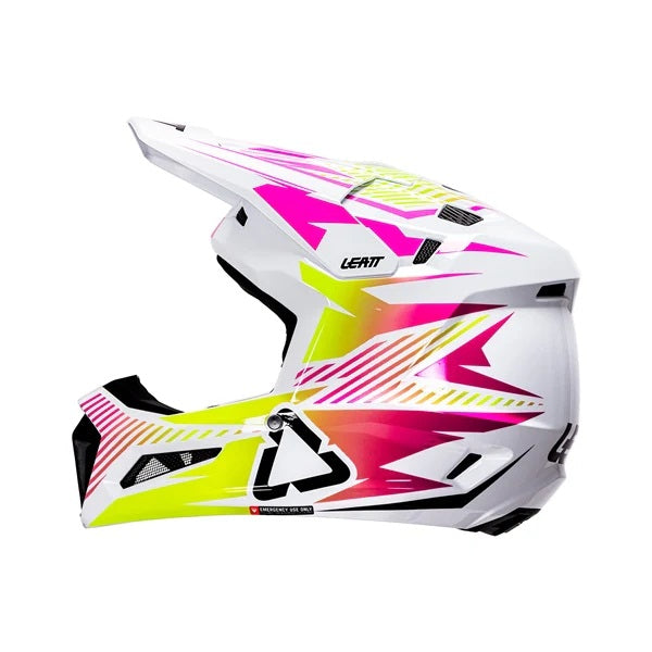 Casque de Motocross 3.5 V26 Lunette Incluse Rose, côté gauche