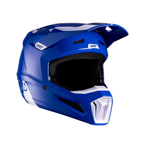 Casque de Motocross 2.5 V26 Lunette Incluse Bleu, côté droit