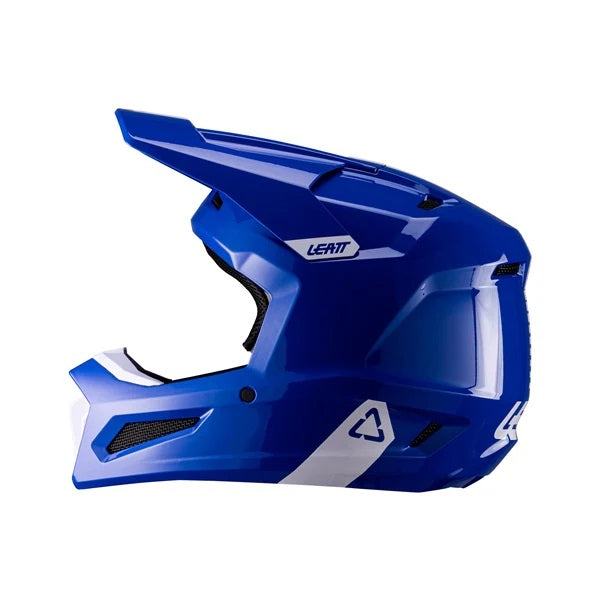 Casque de Motocross 2.5 V26 Lunette Incluse Bleu, côté gauche