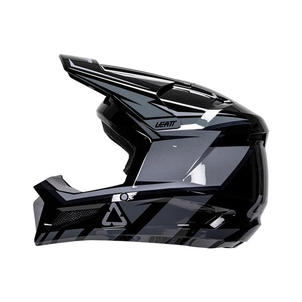 Casque de Motocross 2.5 V26 Lunette Incluse Gris, côté gauche