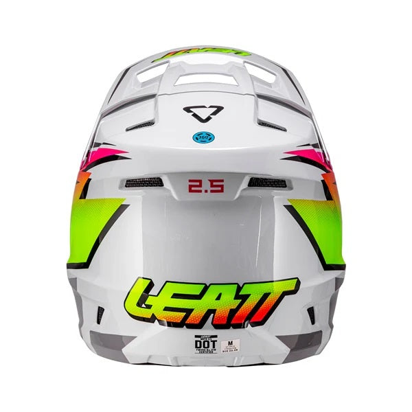 Casque de Motocross 2.5 V26 Lunette Incluse Rose/Vert, Dos