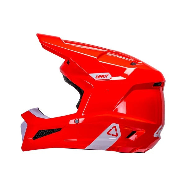 Casque de Motocross 2.5 V26 Lunette Incluse Rouge, côté gauche