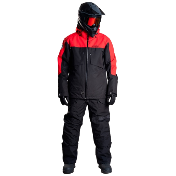 Manteau de Motoneige Venture SAFE/rouge/de face/Jethwear