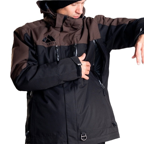 Manteau de Motoneige Adapt 3-en-1/Jethwear/noir, brun, de face