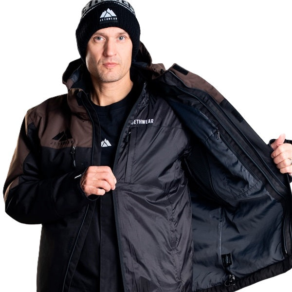 Manteau de Motoneige Adapt 3-en-1/Jethwear/noir, brun, doublure intérieure