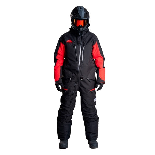 Ensemble de Motoneige Theone V2/Jethwear/Noir/rouge, de face