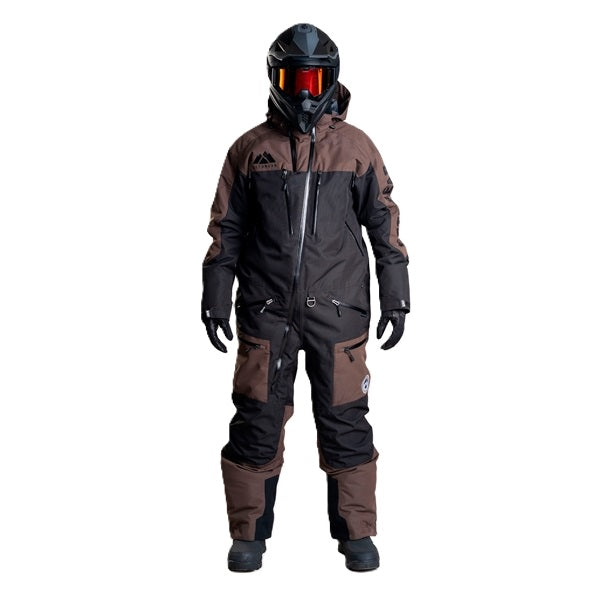 Ensemble de Motoneige Theone V2/Jethwear/Noir/brun, de face
