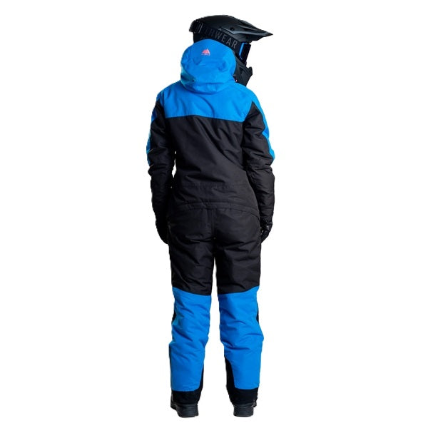 Ensemble de Motoneige The One V2 Femme/Jethwear/noir/bleu, de dos