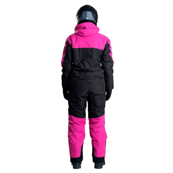 Ensemble de Motoneige The One V2 Femme/Jethwear/noir/rose, de dos