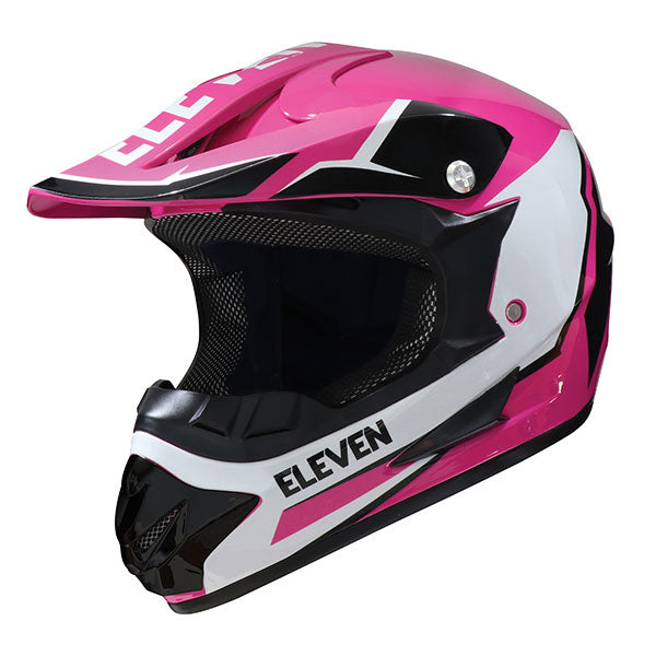 Casque de Motocross RAID MX Junior Rose||MX RAID Dirtbike Helmet youth Pink