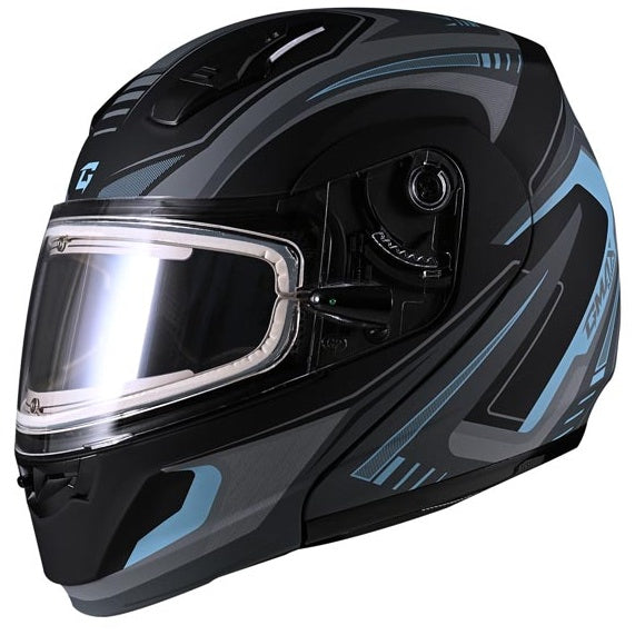 Casque Modulaire de Motoneige MD04 Ambition Bleu/Gris
