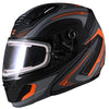 Casque Modulaire de Motoneige MD04 Ambition Orange/Gris