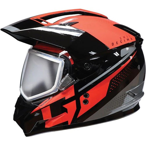 Casque Intégral de Motoneige GM11 Decima Rouge de droite