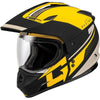Casque Intégral de Motoneige GM11 Decima Jaune incliné de droite