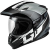 Casque Intégral de Motoneige GM11 Decima Argent/Noir incliné de droite