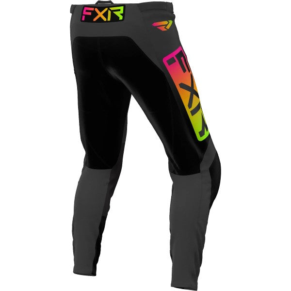 Pantalon de Motocross Clutch FXR Noir/Multicolore de derrière